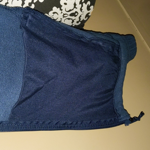 Columbia fleece jacket with zippered pockets Navy Blue Sz Sm - Picture 8 of 8